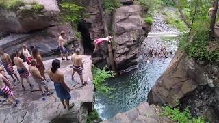 NEW YORK CLIFF JUMPING Furlong Bridge and Fawns Leap [upl. by Nomad]