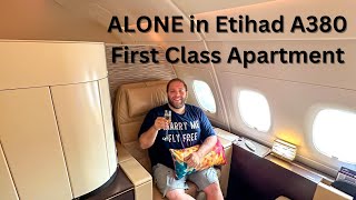 ALONE in Etihad A380 First Class Apartments [upl. by Dorette]