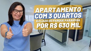 Vendido🚫Apto por R 630 Mil com 3 quarto ao lado do Parque Parahyba no Jardim Oceania em João Pessoa [upl. by Brader]