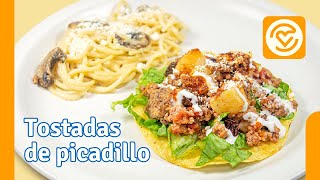 Tostadas de picadillo de res [upl. by Srednas872]