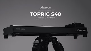 Precision in Motion  Accsoon TopRig S40 and S60 motorised sliders [upl. by Ennaerb]