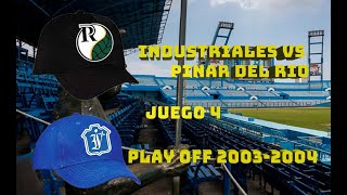 Industriales vs Pinar del Rio  Play Off Serie Nacional 20032004 Juego 4  Latino Cuban Baseball [upl. by Sucramej125]