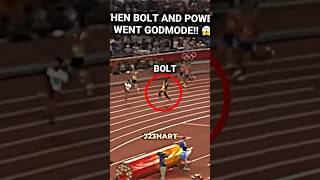 BOLT AND POWELL IN GOD MODE💀😱fastest 100k sprinting sprinter running hardwork runner 100 [upl. by Powder]