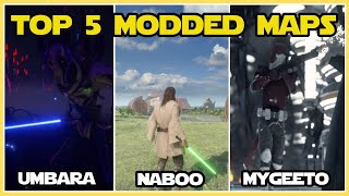 TOP 5 MODDED MAPS  STAR WARS Battlefront 2 Mod Showcase [upl. by Ignacio]