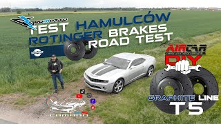 NEW ROTINGER TEXTAR BRAKES TEST AND COMPARISON TO STOCK ONES  TEST HAMULCÓW ROTINGER CAMARO5thGEN [upl. by Evans]