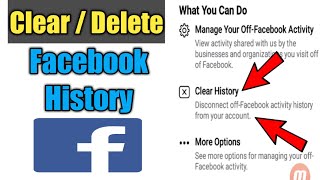 How To Clear Facebook Activity History  Facebook History Delete [upl. by Atinoj]