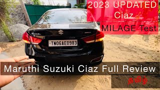 Maruthi Suzuki Ciaz Black 2023 Zeta Tamil review with Milage Test [upl. by Benson]