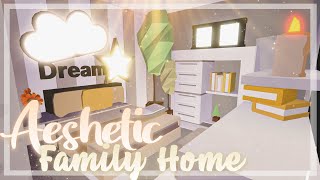 Aesthetic Family Home Speed Build Roblox Adopt Me [upl. by Dias]