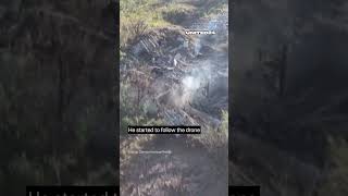 Russian soldier asked a Ukrainian drone to have mercy on him He started to follow the drone shorts [upl. by Marietta975]