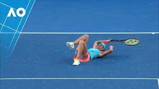 MattekSands almost nails Hlavackova  Australian Open 2017 [upl. by Nennek741]