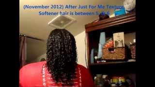 Texlax  3 month grow amp retain length check  Just For Me Texture Softener  texlaxed  texturizer [upl. by Phipps]