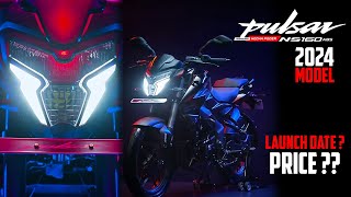 Finally 2024 Bajaj Pulsar NS160 BS7 Launch Ready 💥 Pulsar NS160 BS7 New Features amp Price [upl. by Leksehcey]