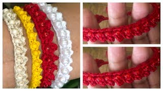 ♥️Aprende Como Hacer Pulseras Para La Protección Y Buena Suerte♥️CROCHET [upl. by Narahs558]