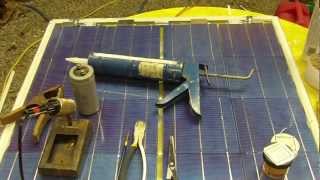 Homemade Solar Panels Diy tutorial complete build [upl. by Ahselrak]