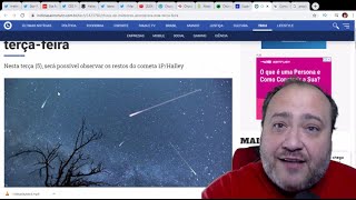 CHUVA DE METEOROS HOJE 2020 COMETA HALLEY METEORO ETA AQUÁRIDAS LÍRIDAS OU OVNIS SOLTANDO ALGO [upl. by Leinod98]