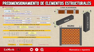 Predimensionamiento de Elementos Estructurales Muros Portantes [upl. by Martina]