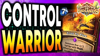 Control Warrior Stream  Showdown in the Badlands  Hearthstone [upl. by Frayda]