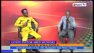 PASTOR ABED MUSYOKI LIVE INTERVIEW ON KYENI TV [upl. by Eahcim804]