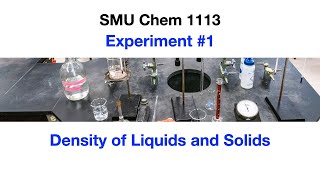 Experiment 1 Density of Liquids and Solids  SMU Chemistry [upl. by Sheffie286]