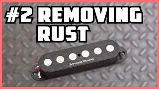 Remove the rust from guitar pickups poles [upl. by Meriel]