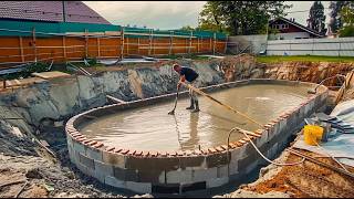 Man Builds Amazing Swimming Pool in His Backyard  Start to Finish Construction by patricktlee [upl. by Evangelin]