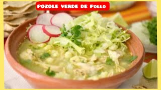 💥 Pozole Verde De Pollo  Facil y Delicioso  comidamexicana comida pozole [upl. by Attoynek]