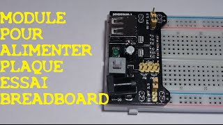 TRONIK AVENTUR N°8 BIS  CARTE ALIM  MODULE ALIMENTATION BREADBOARD  EXPERIENCES ELECTRONIQUE [upl. by Ekusuy]