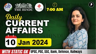 10 January Current Affairs 2024  Daily Current Affairs  Current Affairs Today [upl. by Ruggiero]