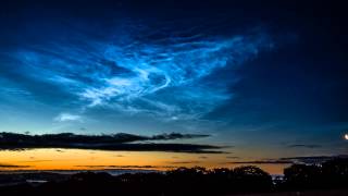 Noctilucent clouds in motion [upl. by Winshell]