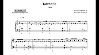 Narcotic by Liquido easyversion Accordioncover  best covers of popsongs [upl. by Sikes587]