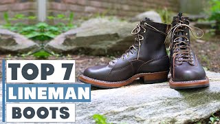 7 Best Lineman Boots for AllDay Support [upl. by Lyrpa]