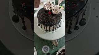 Easy chocolate cake design by home baker [upl. by Omura]