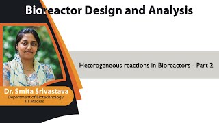 mod06lec25  Heterogeneous reactions in Bioreactors  Part 2 [upl. by Nnad]