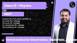 Output of a fullwave rectifier is a pure DC voltage b pure AC voltage c pulsating DC volta [upl. by Anirba]