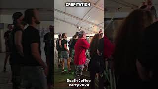 CREPITATION at Death Coffee Party 2024 circlepit grind concert metalhead [upl. by Amrac]