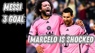 messi 3 goal in 5 minutes  Marcelo is shocked inter miami highlights all goals [upl. by Aicirtam]