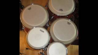 116 bpm Bongo amp Conga Percussion jam track for play along Studio [upl. by Ynnatirb712]