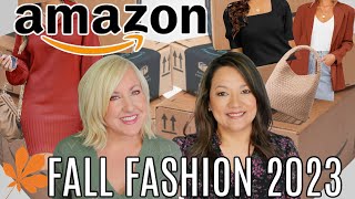 New AMAZON FALL FASHION FINDS 2023  Styled Try On Haul [upl. by Cesaria156]