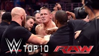 Top 10 Raw moments  September 15 2014 [upl. by Llebasi]