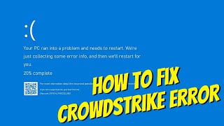 How to Fix Windows CrowdStrike Blue Screen Death issue [upl. by Wake]