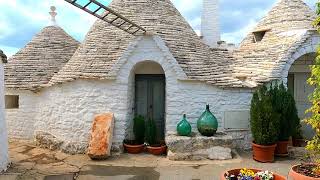 ALBEROBELLO 4k UHD 60 fps Italy walking tour in 4k Puglia [upl. by Kenti471]