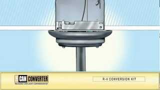 How to Install Pendant Lighting Track Lighting Flush Mount Lighting  The Can Converter Model R4 [upl. by Eric]