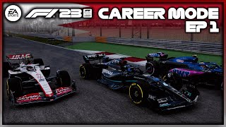 F1 23 CAREER MODE Part 1 Debut Of Chris Stroll [upl. by Ellekcim]