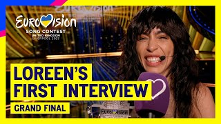 Loreens First Interview after winning the Eurovision Song Contest 2023 [upl. by Kudva478]