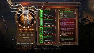 Diablo 3 Reaper of Souls Temporada 32 Receta Pecho Tierras Temibles Primal 277 [upl. by Ellienad]