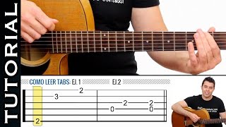 Como leer Tablaturas Tabs de guitarra fácil de guitarraviva Clase 1 [upl. by Annola]