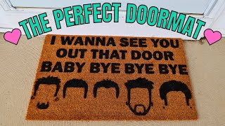 HOW TO MAKE THE PERFECT DOORMAT WITH CRICUT [upl. by Ellennad]