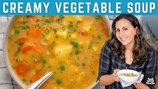 Creamy Vegetable Soup  Vegan amp DairyFree [upl. by Shell]