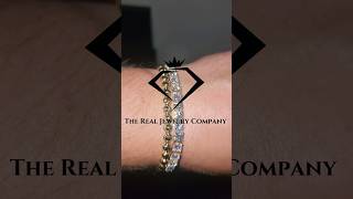 Get Yourself a Diamond or Moissanite Tennis Bracelet It Upgrades any Gold Bracelet shorts bling [upl. by Pawsner43]