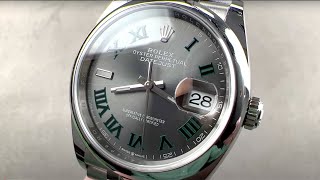 Rolex Datejust 36mm Wimbledon Dial 126200 Rolex Watch Review [upl. by Shuma453]